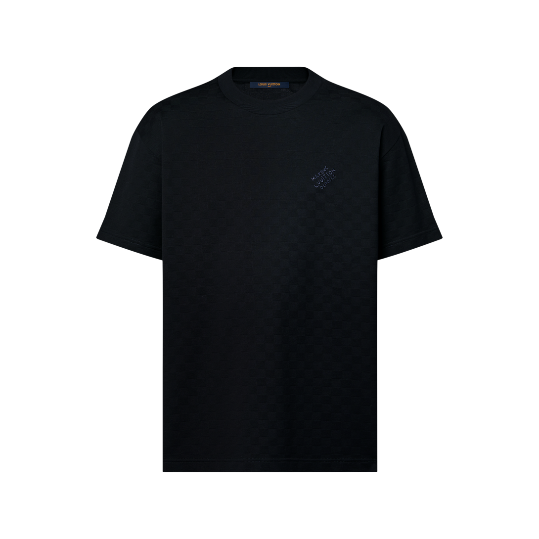 Damier Cotton Piqué T-Shirt - Luxury Blue | LOUIS VUITTON